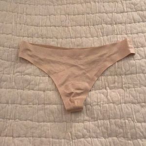 Seamless, no show nude thong